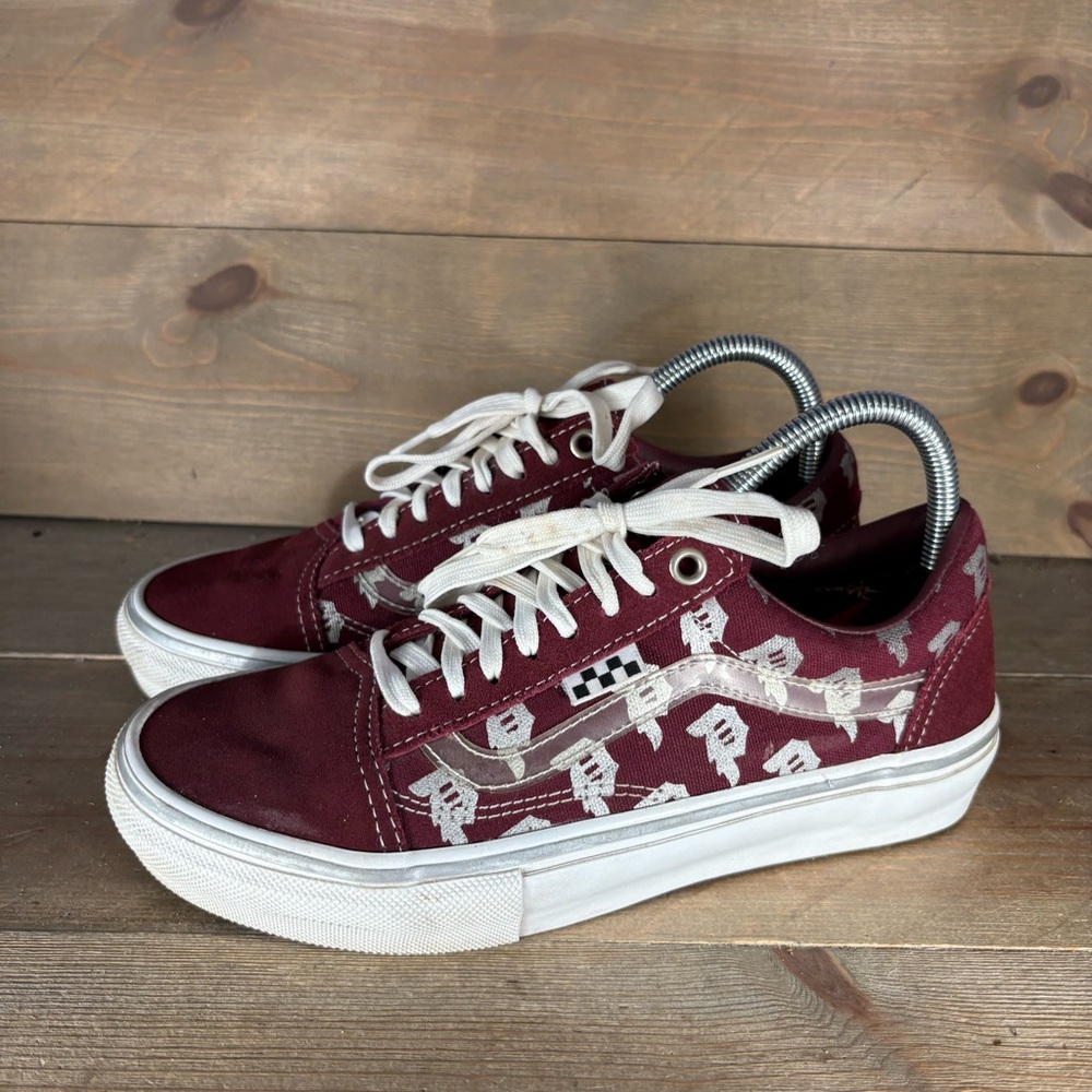 vans old skool womens size 8.5 shoes marron athletic primitive skate sneakers